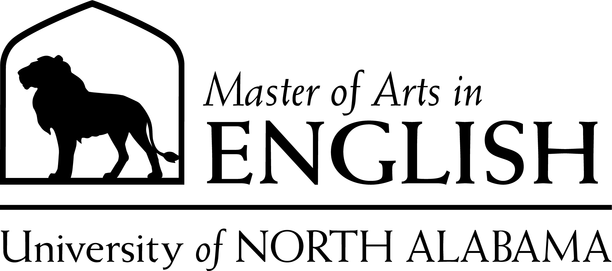 English Masters Dept Logo in Black